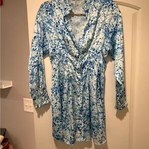 Hello Molly Vibrant Blue and Orange Dress